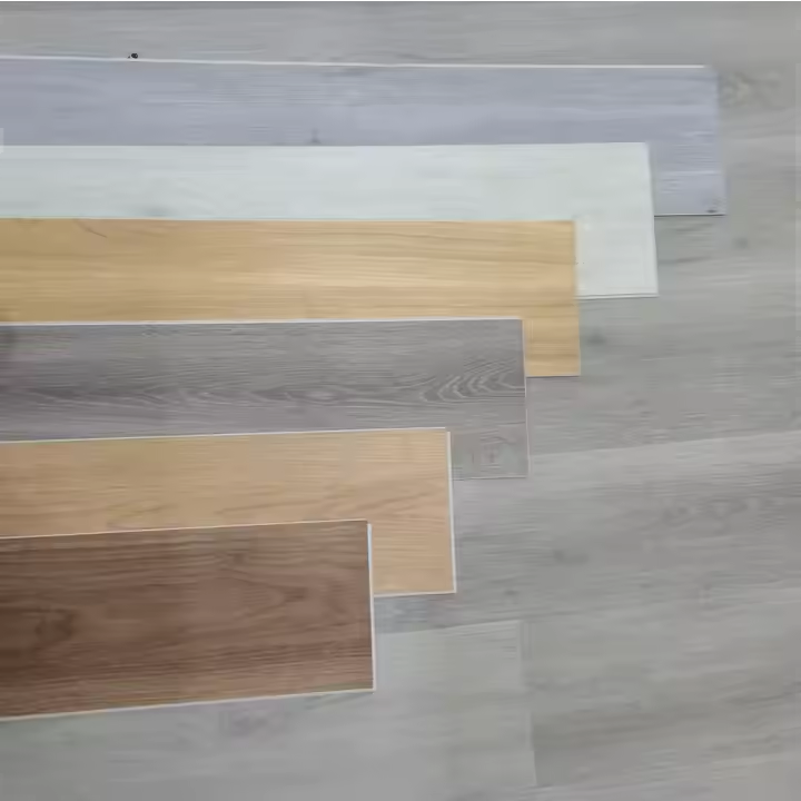Commercial Wood Vinyl Plank Floating Fire Resistant SPC Flooring 5mm 6mm Waterproof