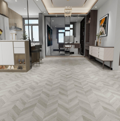 SPC Flooring-Waterproof Anti-Bacterial Stylish European Design for Homes Supermarkets Spaces
