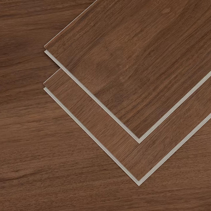 Rustic Wood Grain SPC Engineered Flooring Rigid Core Vinyl Flooring Durable for Villa Decoration