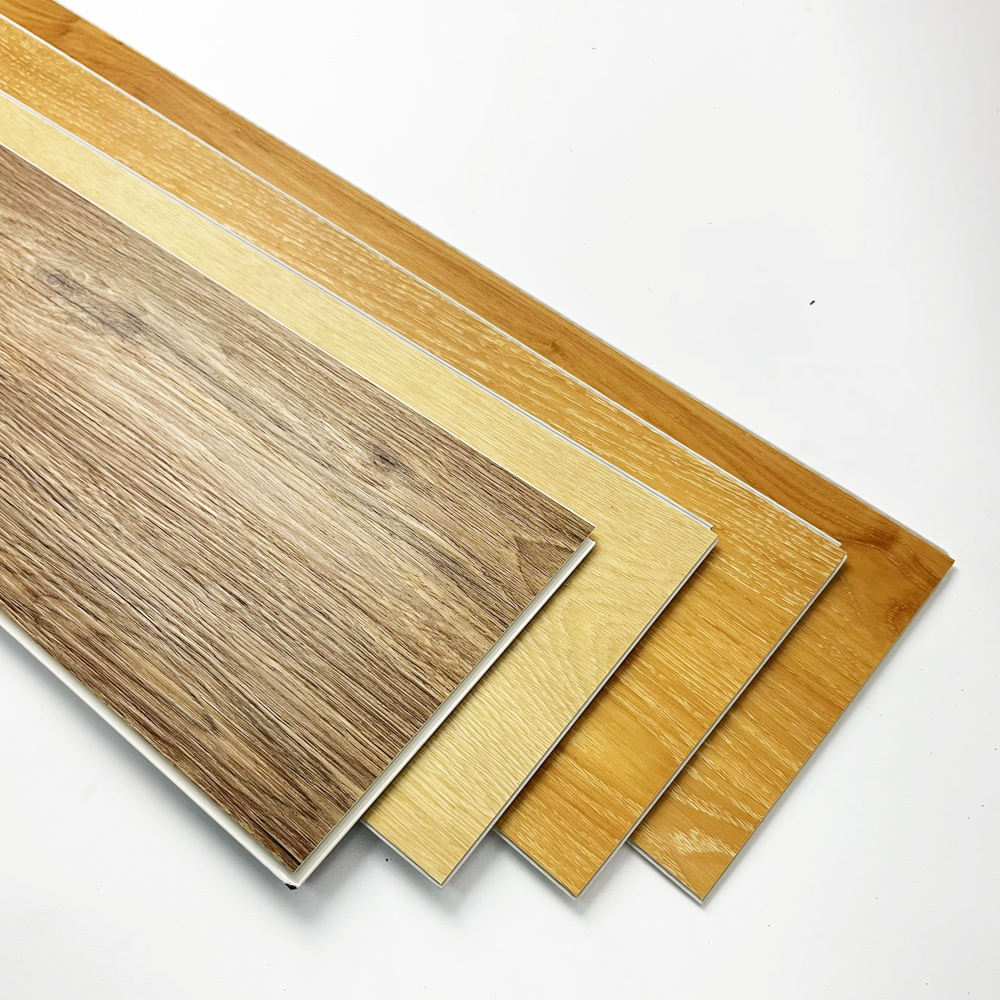  6mm Click Locking Fishbone Design Rigid Core SPC Hybrid Vinyl Flooring European Supermarket Home Office Anti-Slip