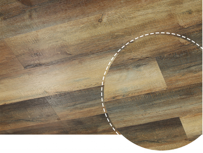 Stone-plastic flooring with natural wood grain veneer, SPC rigid core flooring, SPC flooring 8mm