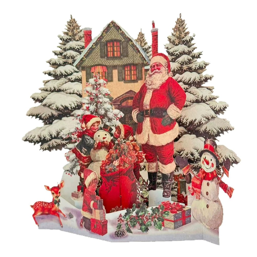 How to make a Santa Claus card look high-end How to make a Santa Claus card look high-end