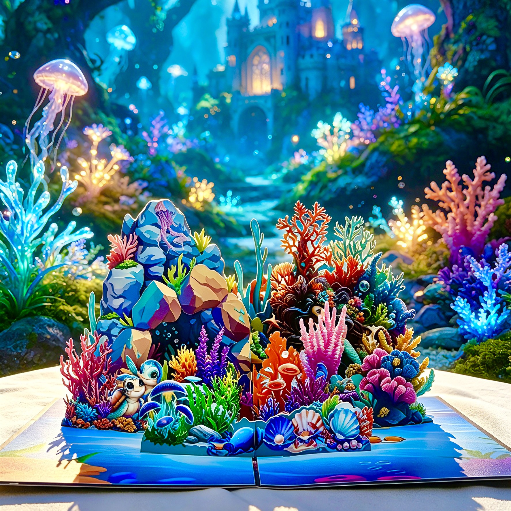 Underwater Wonderland Pop-Up Card