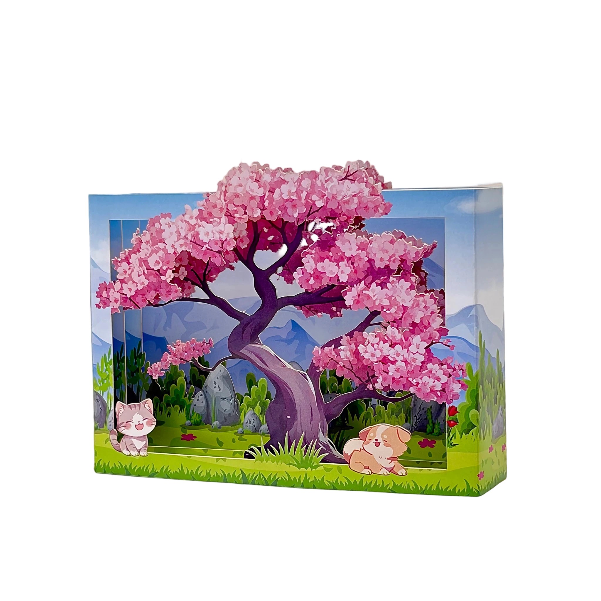 Box under the cherry blossom tree