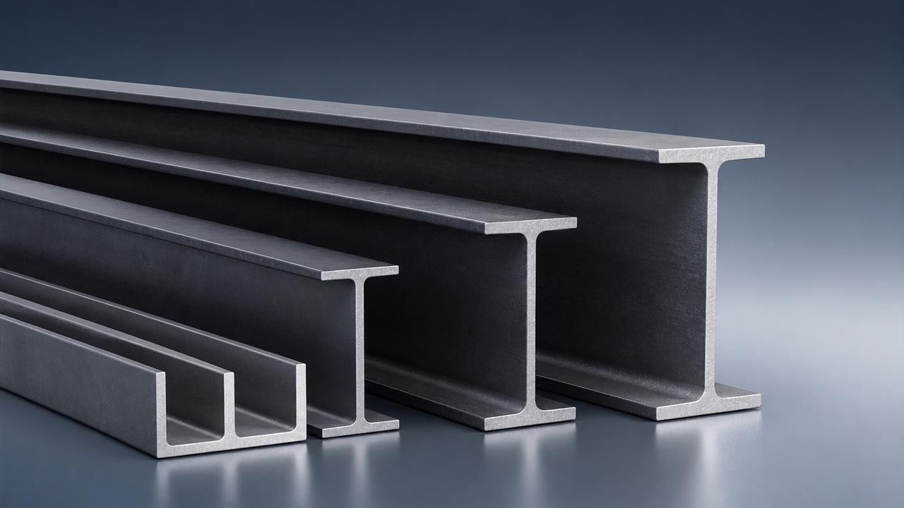 H-beams or channel steel for long-span support?