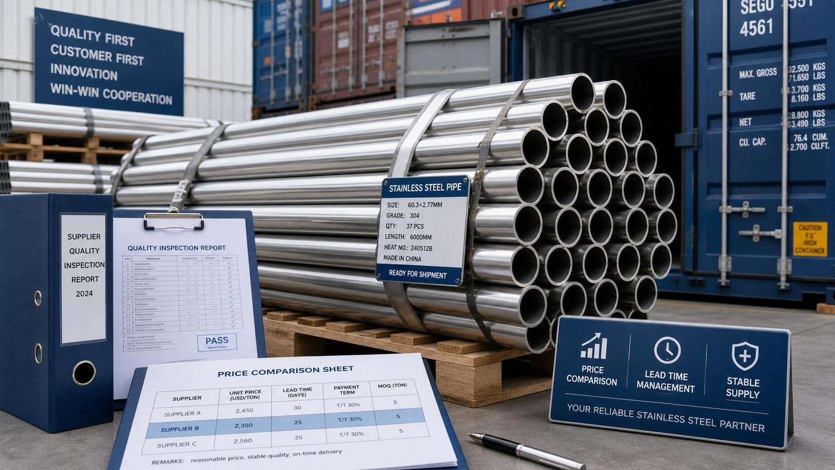 How to Compare Stainless Steel Pipe Suppliers on Price and Lead Time How to Compare Stainless Steel Pipe Suppliers on Price and Lead Time