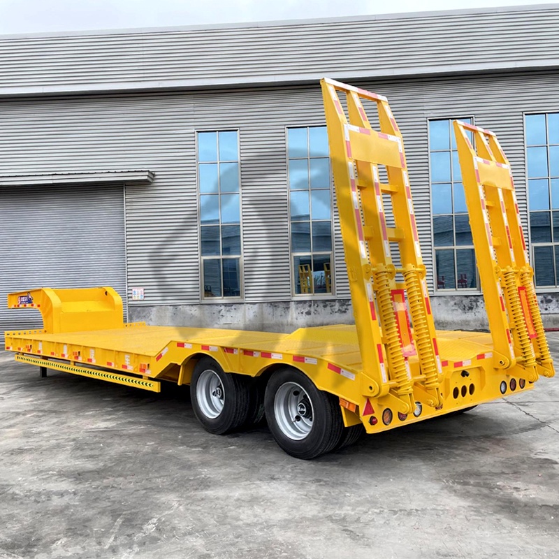 Semi-remorque surbaissée 50 Tonnes à 2 essieux