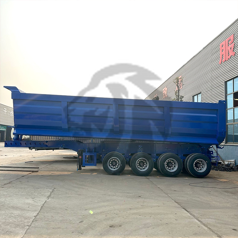 Benne basculante en U à 4 essieux