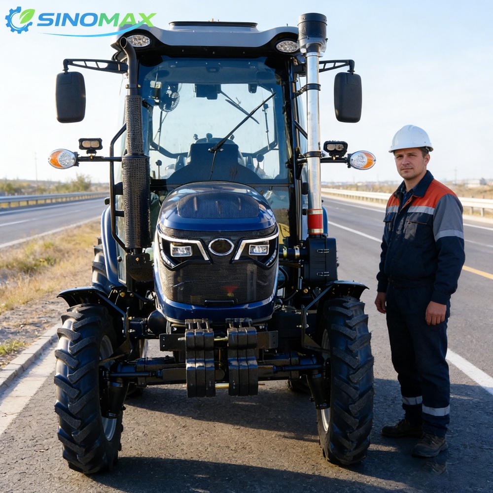 TE Chassis 50 HP Blue Tractor with Cab