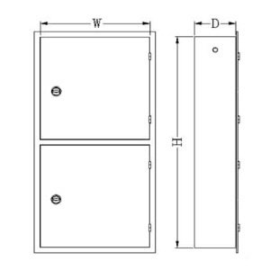 Embedded fire cabinet