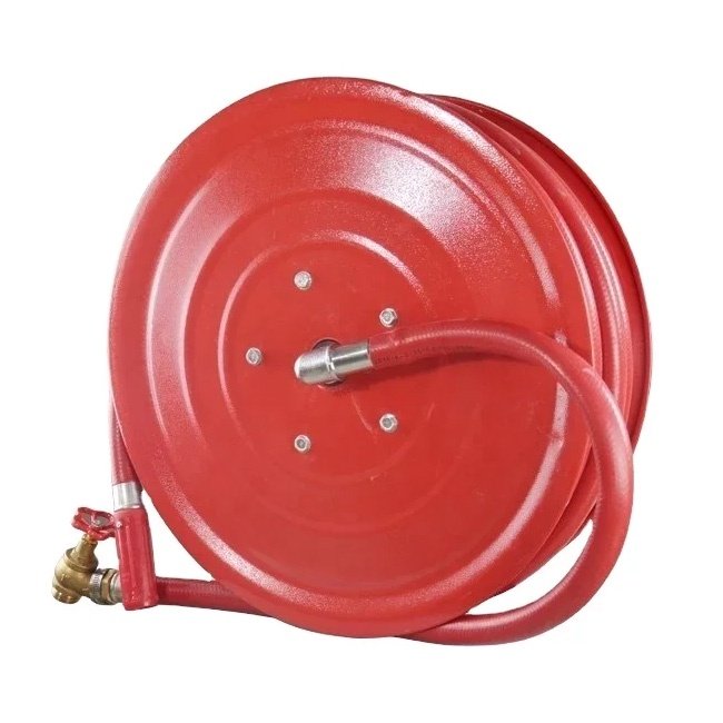 Manual swing fire hose reel