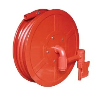 Manual swing fire hose reel inlet