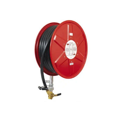 Manual fixed fire hose reel