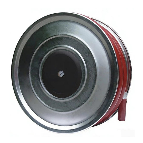 Automatic swinging fire hose reel