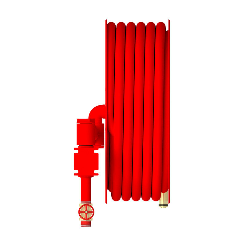 Automatic swinging fire hose reel