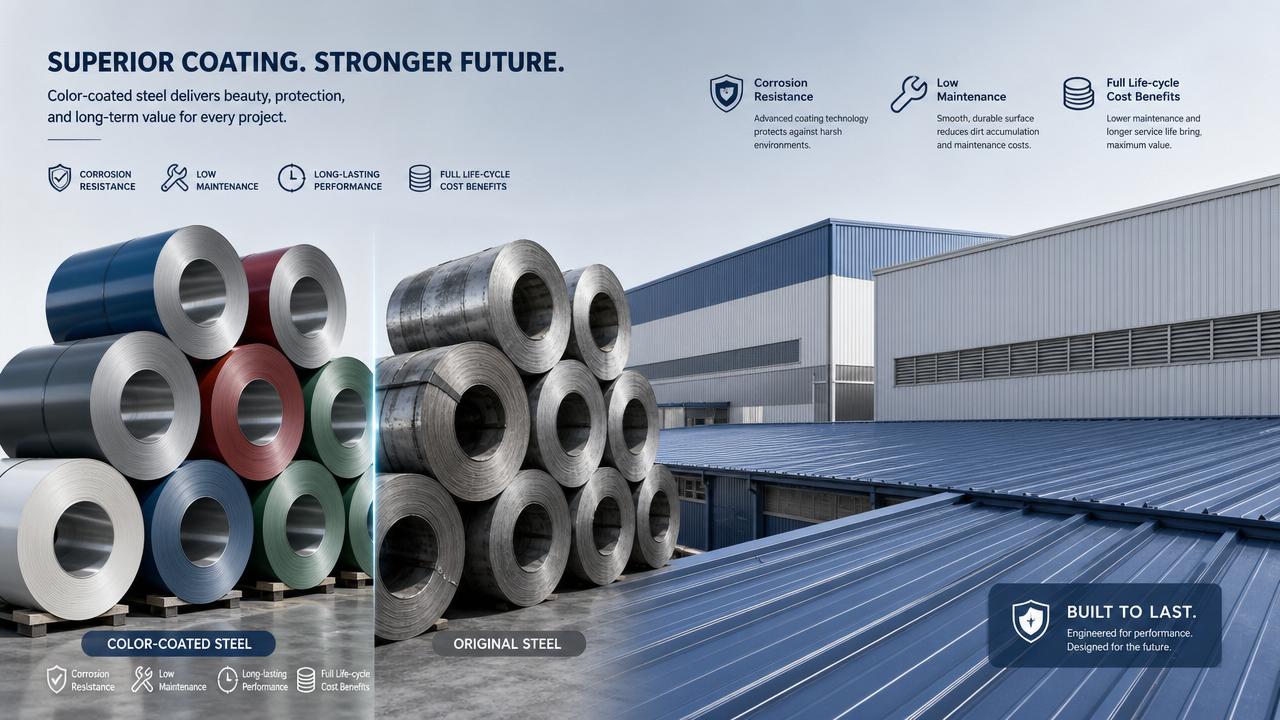 Color-Coated Coils or Plain Steel: Where the Hidden Cost Appears
