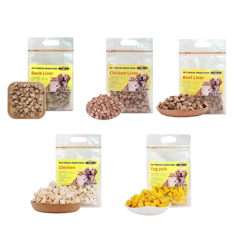 Freeze-dried duck products