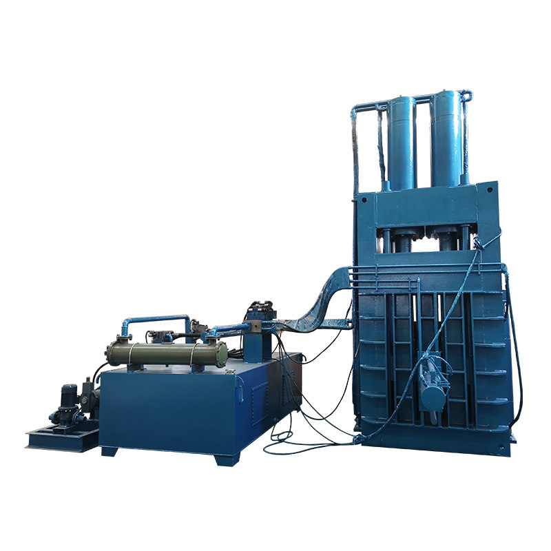 Hydraulic Vertical Baling Press Machine For Waste Metal / Paper / Cloth Recycling