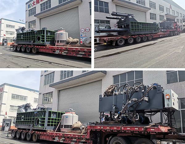 630 Ton Medium Hydraulic Scrap Metal Baler Packaging And Shipping