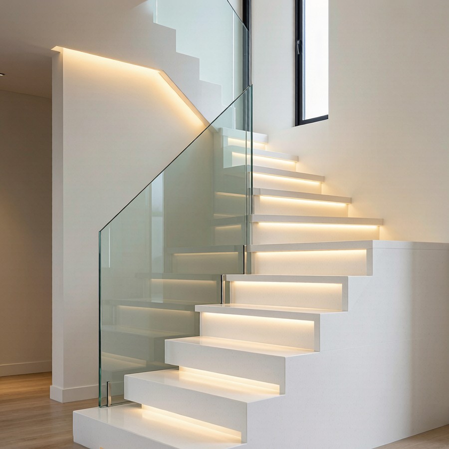 1789385352958085370461790208.png Villa quartz slab staircase treads with a glass balustrade