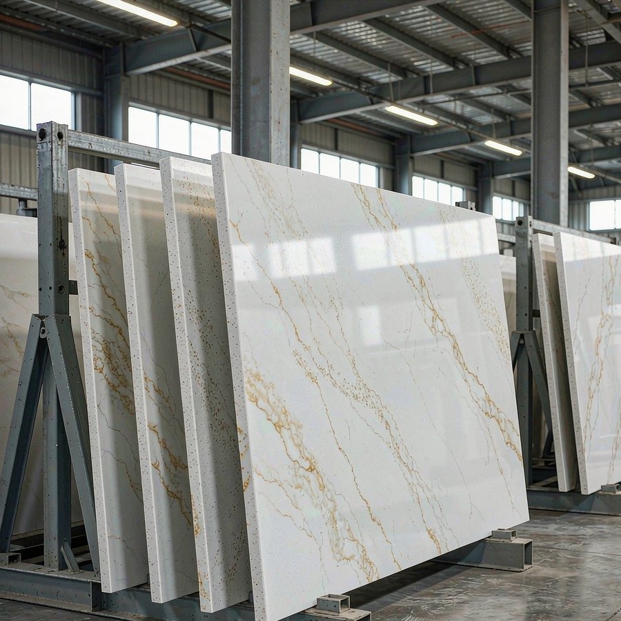 White Quartz Countertops: Gold, Grey or Blue Veins?