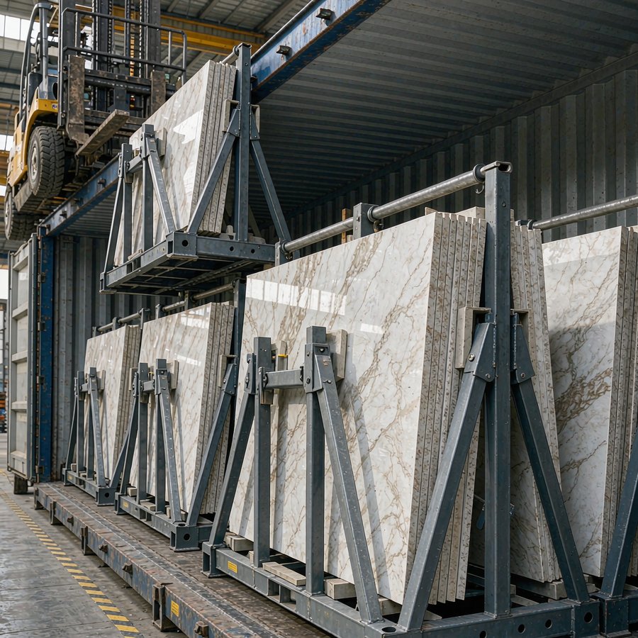 How Many Quartz Slabs Fit in a Container (20ft/40ft)