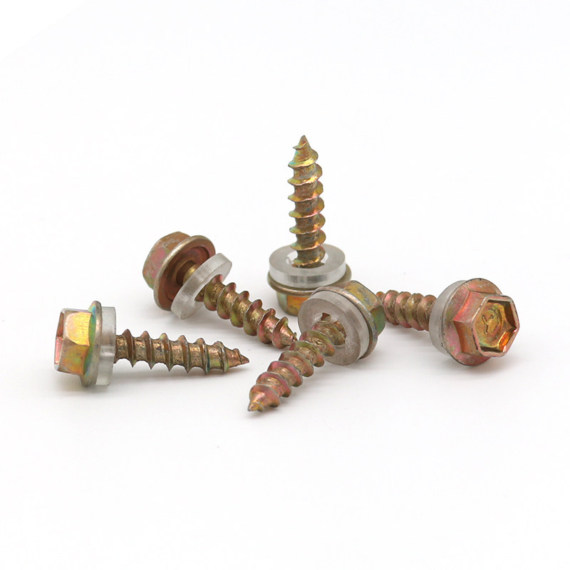 Hex flange wood screws