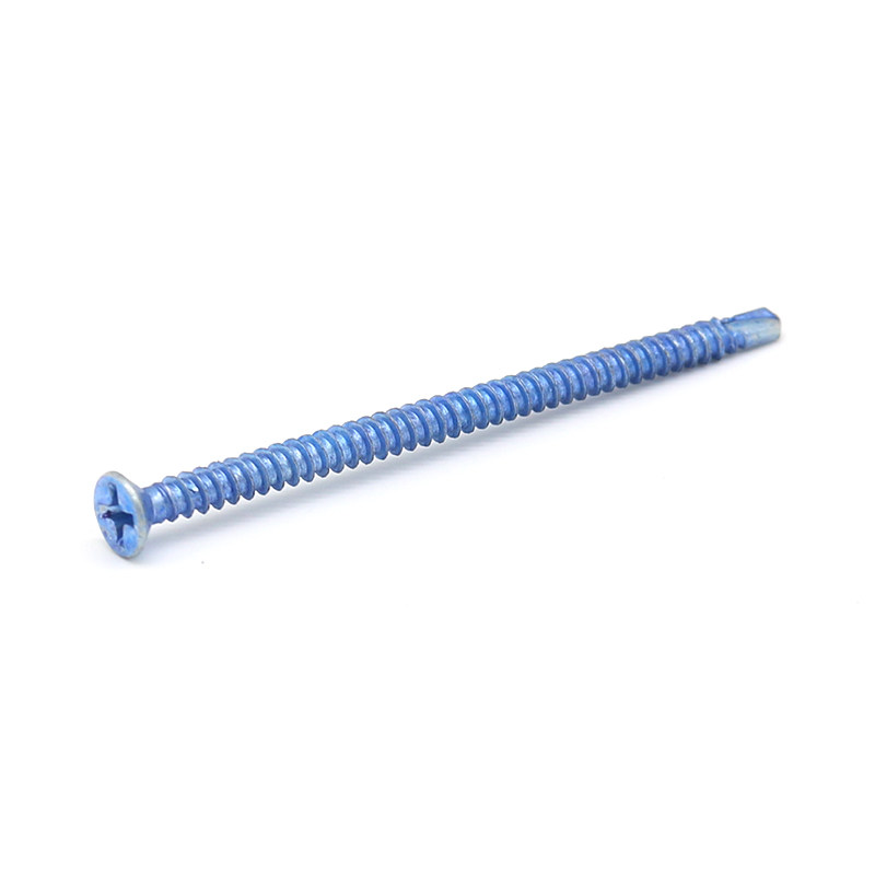 Countersunk Head Blue Zinc Plated Self-Drilling Screws