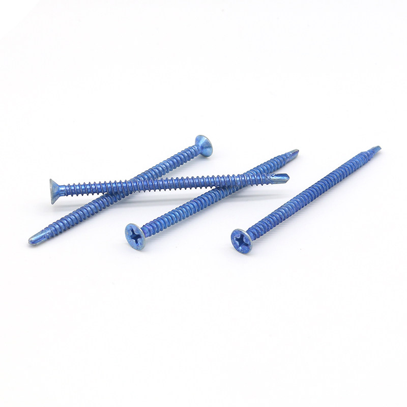 Countersunk Head Blue Zinc Plated Self-Drilling Screws