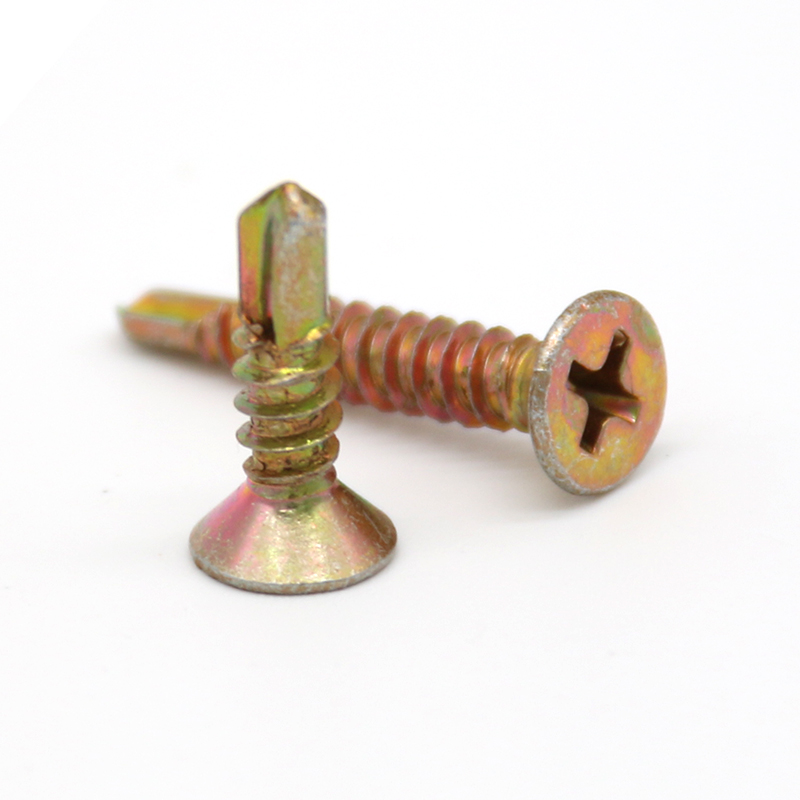 Countersunk Head Color Zinc Plated Self-Drilling Screws