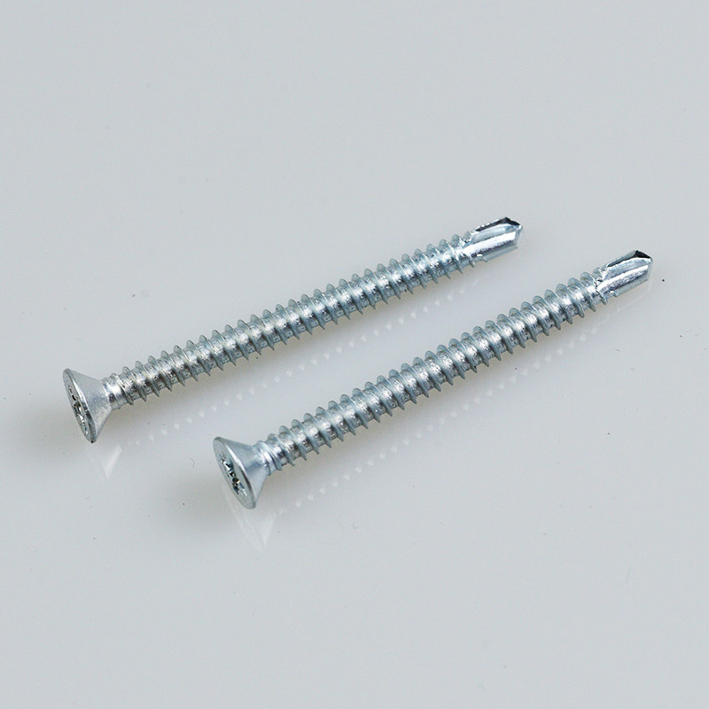 Countersunk Head Blue-white Zinc Plated Self-Drilling Screws