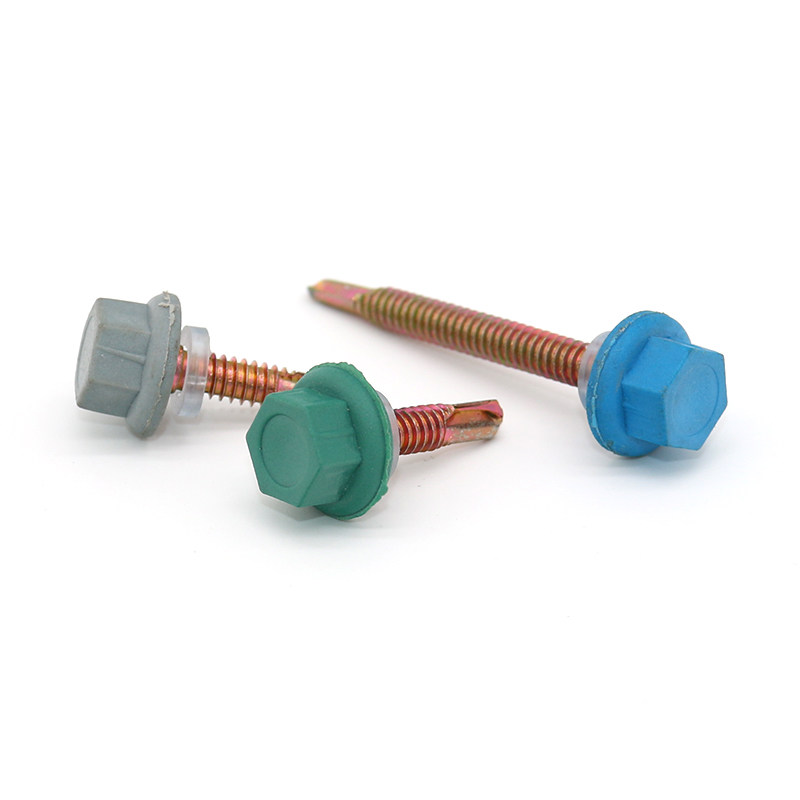 Hexagon Head Nylon Capped Self-Drilling Screws