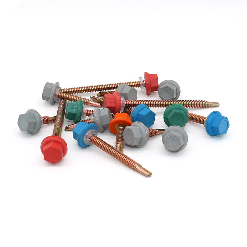 Hexagon Head Nylon Capped Self-Drilling Screws