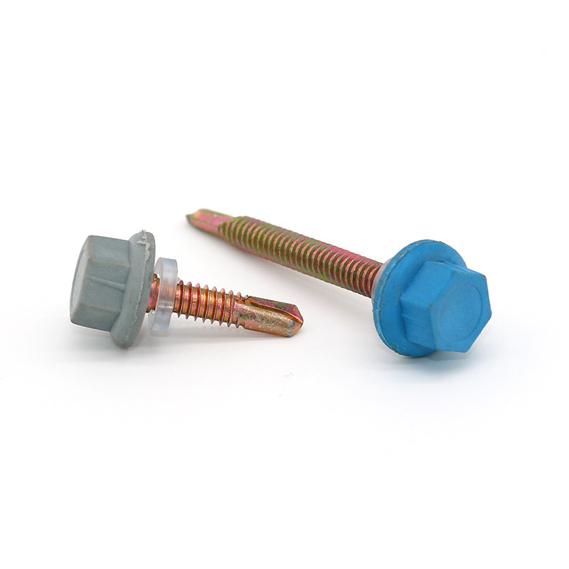 Hexagon Head Nylon Capped Self-Drilling Screws