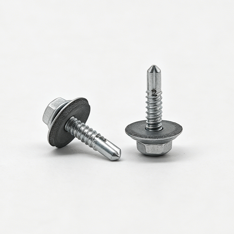 Zinc Plated Hex Self-Drilling Screws with Composite Washers