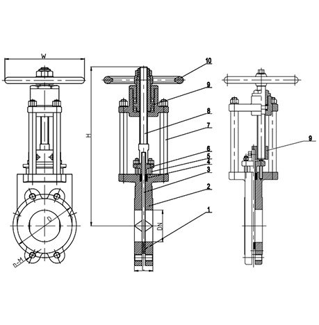 NRS-OS&Y-Knife-Gate-Valve-BI-Directional-3