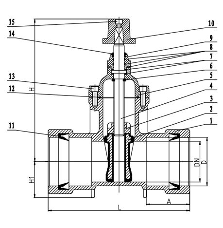 AWWA-Resilient-Seated-Gate-Valve,Push-on-Ends-2