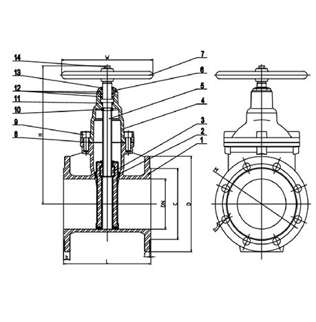 NRS-Resilient-Seated-Gate-Valve-Flanged-Ends-PN10-2