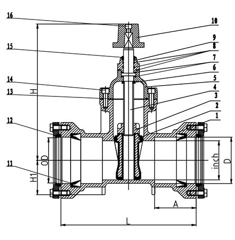 AWWA-Resilient-Seated-Gate-Valve,Push-on-Ends-2