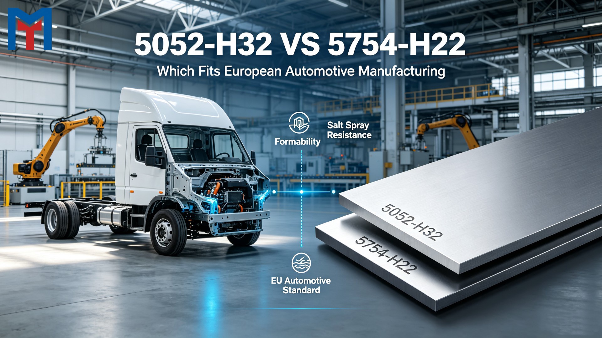 5052-H32 VS 5754-H22 Aluminum Sheet: Which Fits European Automotive Manufacturing