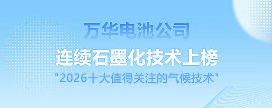 Wanhua Battery Company's continuous graphitization technology has been included in the Wanhua Battery Company's continuous graphitization technology has been included in the
